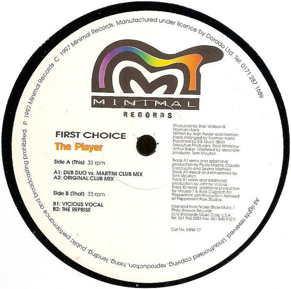 First Choice - The Player (Remixes)