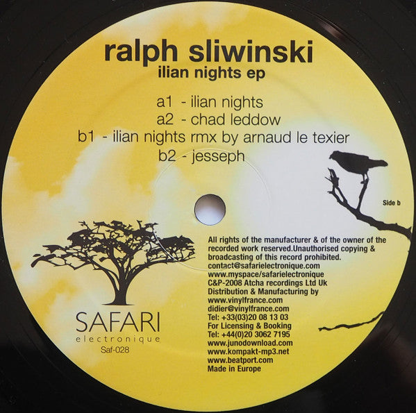Ralph Sliwinski - Illian Nights EP