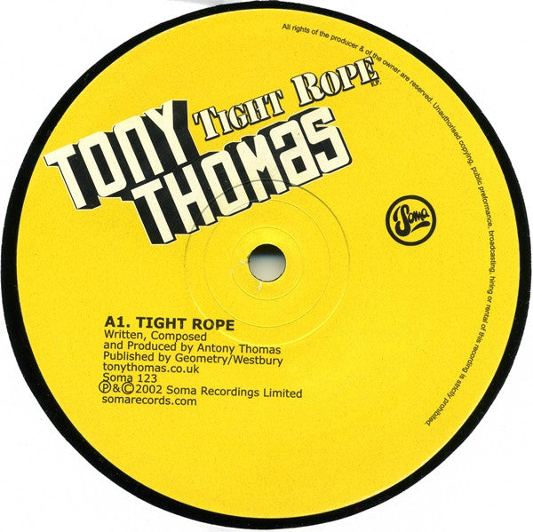 Tony Thomas - Tight Rope EP