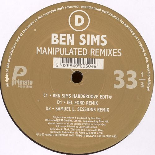 Ben Sims - Manipulated Remixes